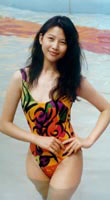 Ada Choi in a pool